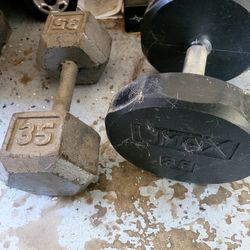 35 lb Dumbbells – Pair (Mismatched) – $60 OBO