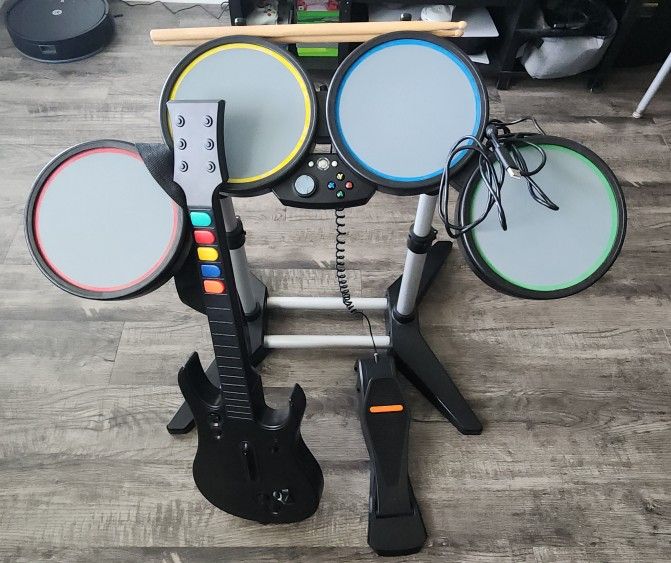 Drum Set and Guitar Bundle Xbox/ Playstation/PC