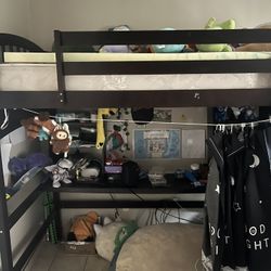 Top Story Bed With Bottom Desk  