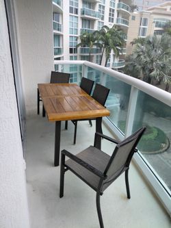 Patio table and chairs