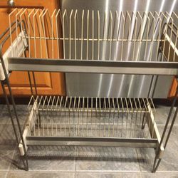 Mcm vintage Record Album Holder 2 Levels 