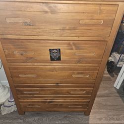 Solid wood dresser