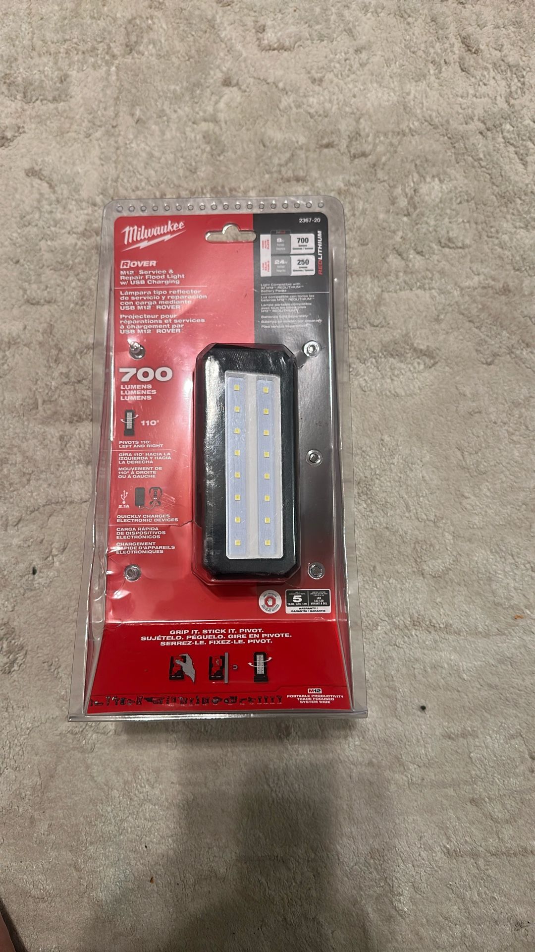 M12 Service & Repair Flood Light W/ USB Charging $50 Tool Only Firm