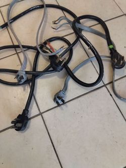 Three and four prong chords for dryers and stoves
