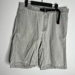 Gramicci Original G Shorts Mens Large Grey Hiking Outdoor Cinch Belt