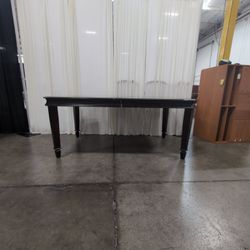 Ashley Furniture Dark Espresso Wood Dining Table with Tapered Legs