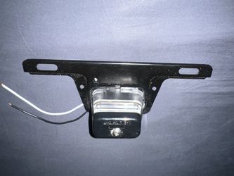 Trailer Plate Holder With Light