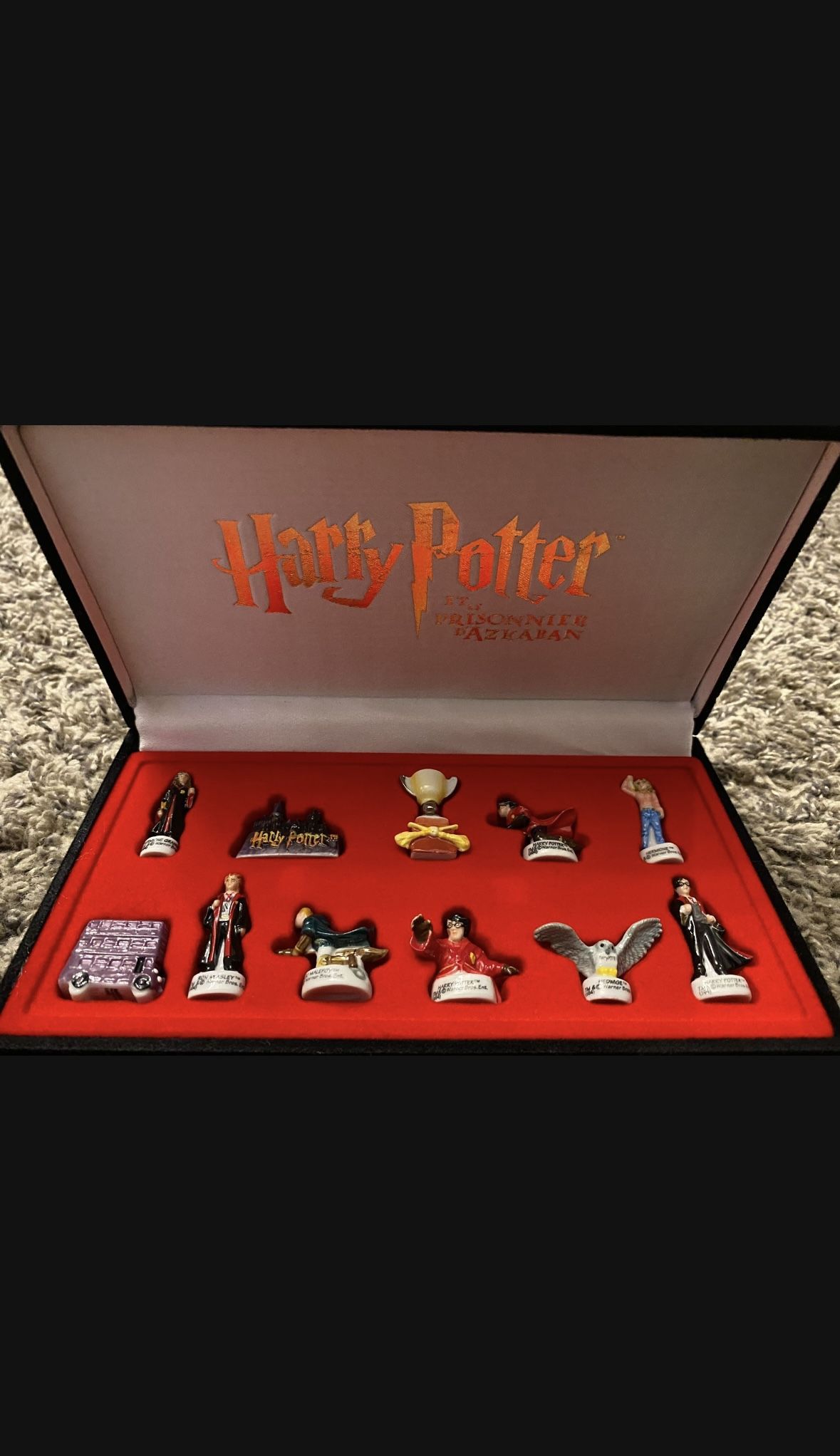 Harry Potter and the Prisoner of Azkaban Porcelain French Feves or King Cake Baby Doll Display Set