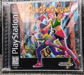 Playstation 1 Pandemonium Black label with cheat codes