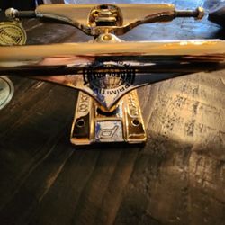 Gold Primitive X Independent Skateboard Trucks