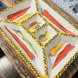 Salsa Chips Dip Tray