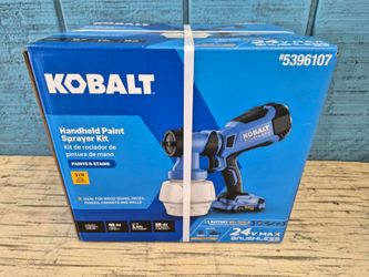 Kobalt 24v Max Handheld Paint Sprayer Kit With Two Batteries Charger and Bag -BRAND NEW