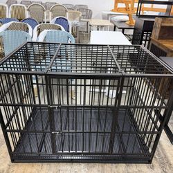 48"Dog Crates for Large Dog,Removable Door, Dog Kennel Indoor(missing the wheels)