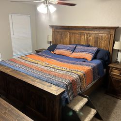 Rustic Oversized Bedroom Set