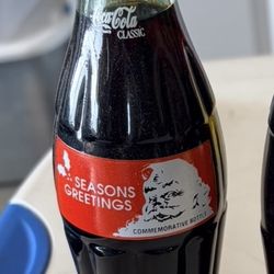 Coca-cola Commemorative Bottle Vintage Christmas
