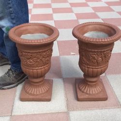 New Flower Pots Made Out Of Cement Perfect Gift 
