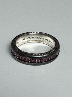 David Yurman Titanium Men’s Ring with Natural Rubies.