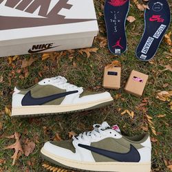Travis Scott Nike Jordan 1 Low: Medium Olive