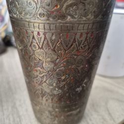 Five Antique Brass lassi cups