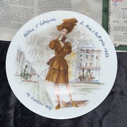 Helene L'Intrepide (1943) Woman of the century Collecable Plates 