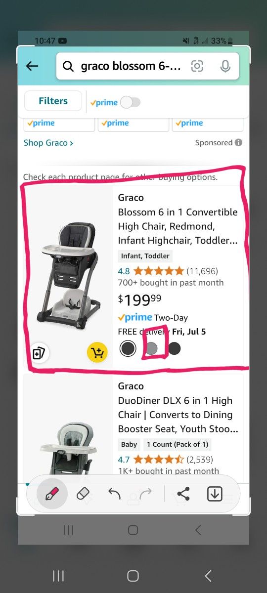 Graco Blosom High Chair 6 In 1