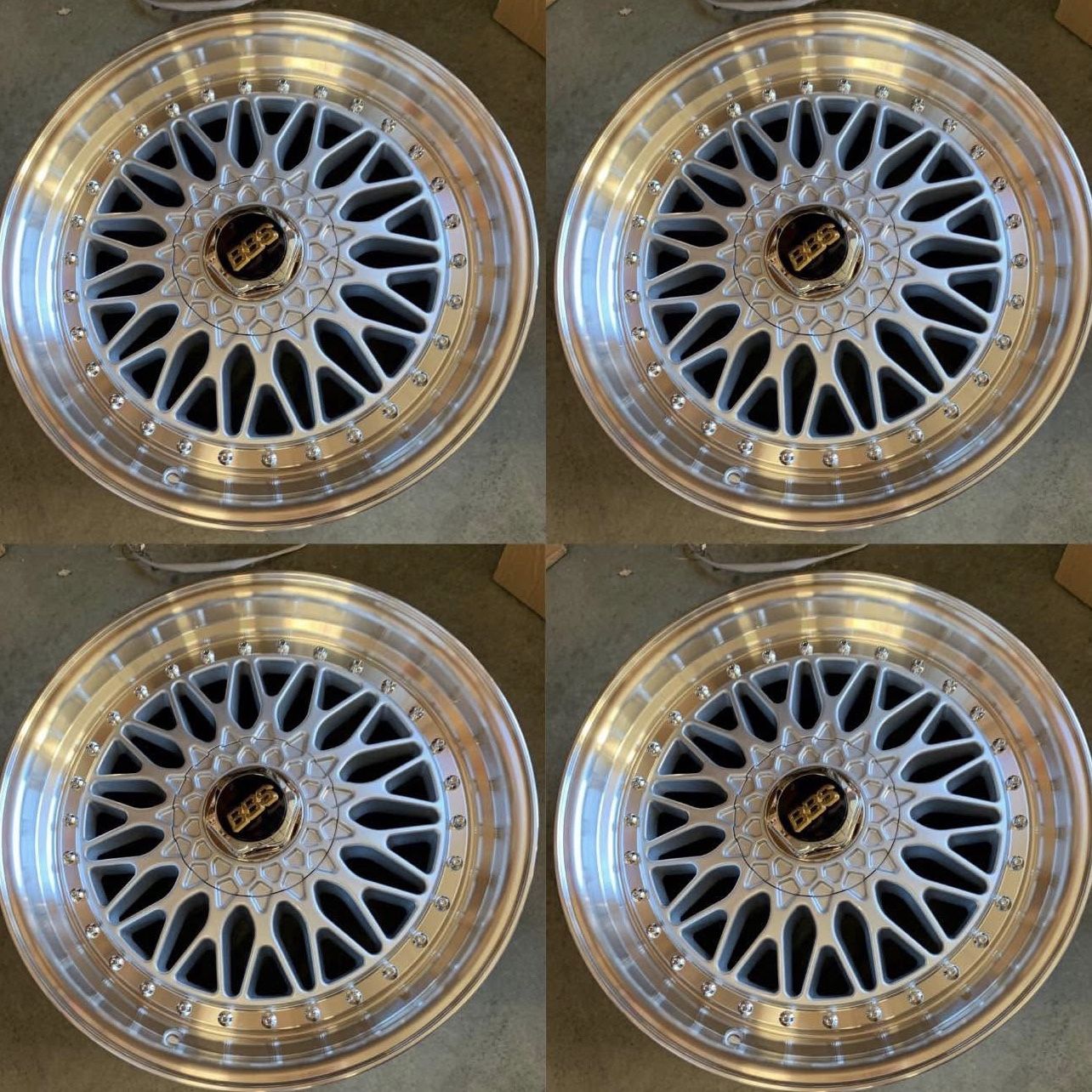 New 18 Inch BBS Super RS Style Rims Wheels 18x8 +35 (5x100, 5x114.3 ...