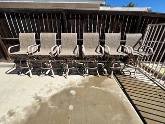 6 High Top Bar Chairs