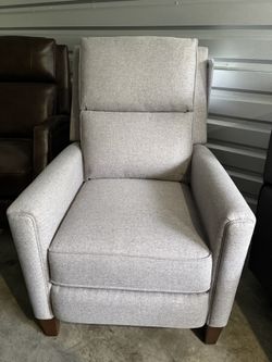 Gray Fabric Push Back Recliner New