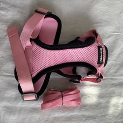 Pink Harness And Leash