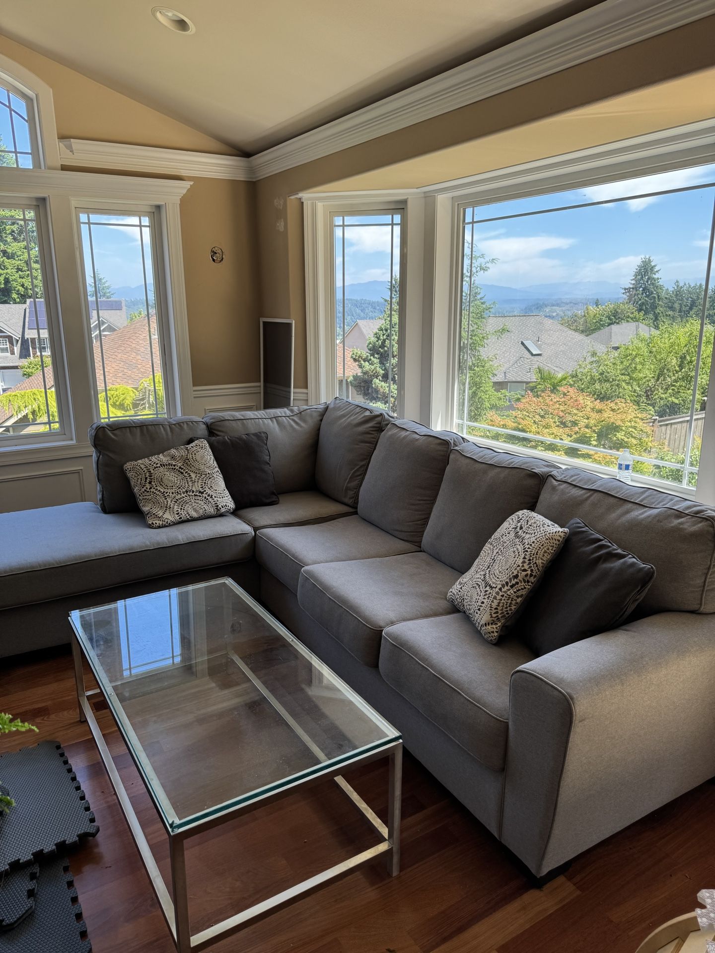 Grey Sectional With Chaise