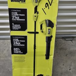 New 18V Ryobi trimmer / blower kit