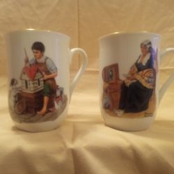 Norman Rockwell Cups