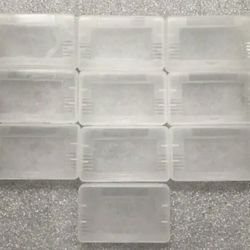 10 GBA Cases Clear Plastic Cartridge Nintendo Game Boy Advance games dust covers