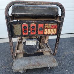 Coleman Powermate PM0535202 Pro Gen 5000 watts portable Gas Power Generator,