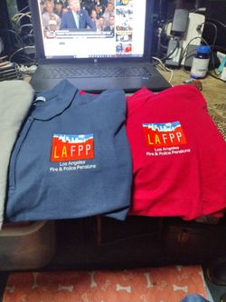 Fire and police pension polo shirts