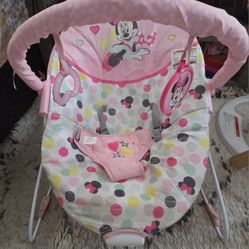 Minnie Mouse Bouncer And Small Baby Swing 