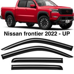 Weather Guards Vent Visors Slim Fit Nissan Frontier 2022 - 24 