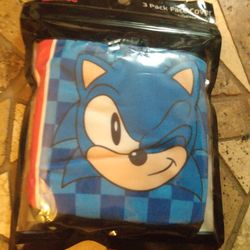 Brand New Sonic The The Hedgehog Supersonic Free Pack Face Covers