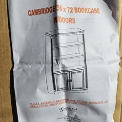 6' Oak Book Case - Brand New In The Box