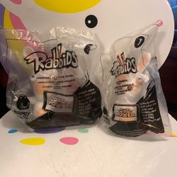 McDonalds Rabbids Happy Meal Toys Set Of 2