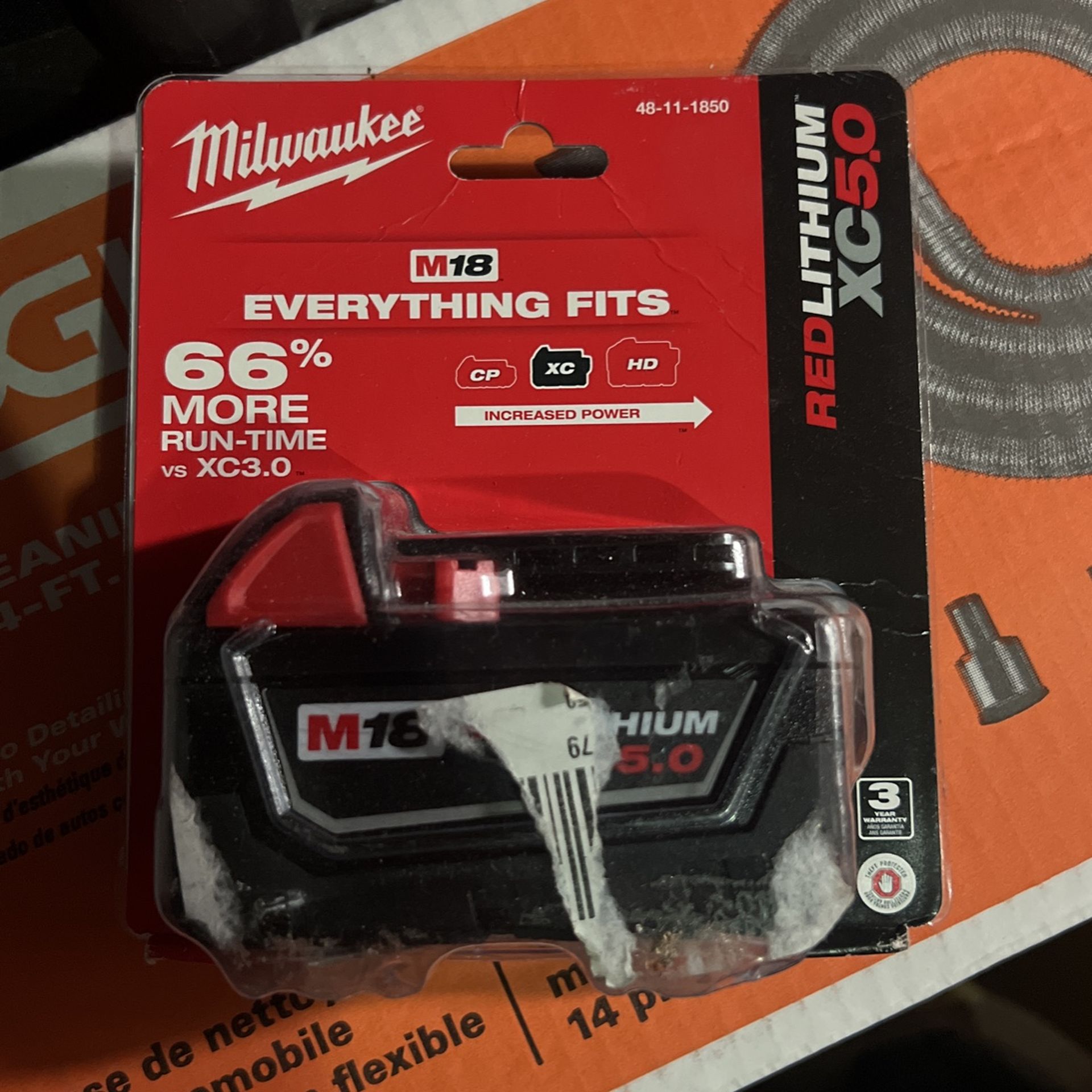 Milwaukee M18 Battery 5.0