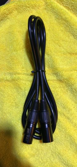 Black XLR Microphone Cable