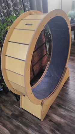 Large Wooden Cat Exercise Wheel