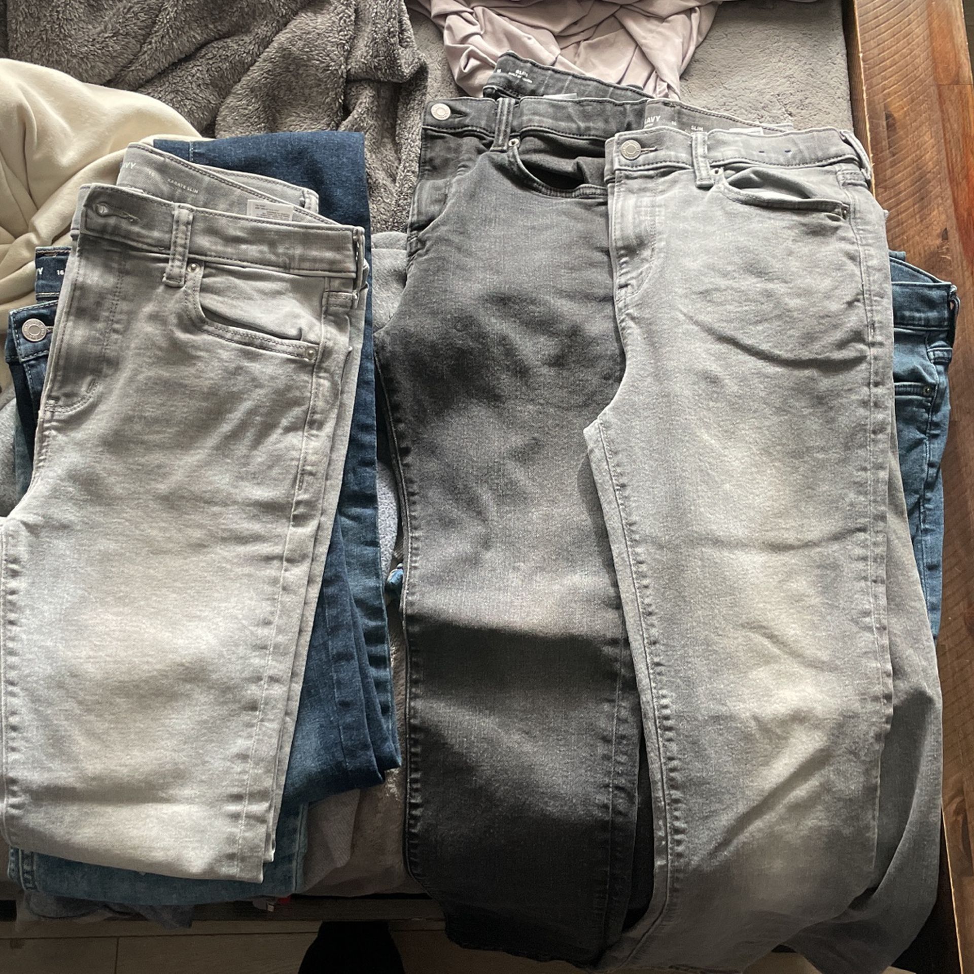 Old Navy Slim Straight Jean Size 16 Boys 6 Pairs