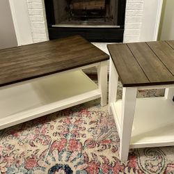 Lane furnishings coffee table and side table 