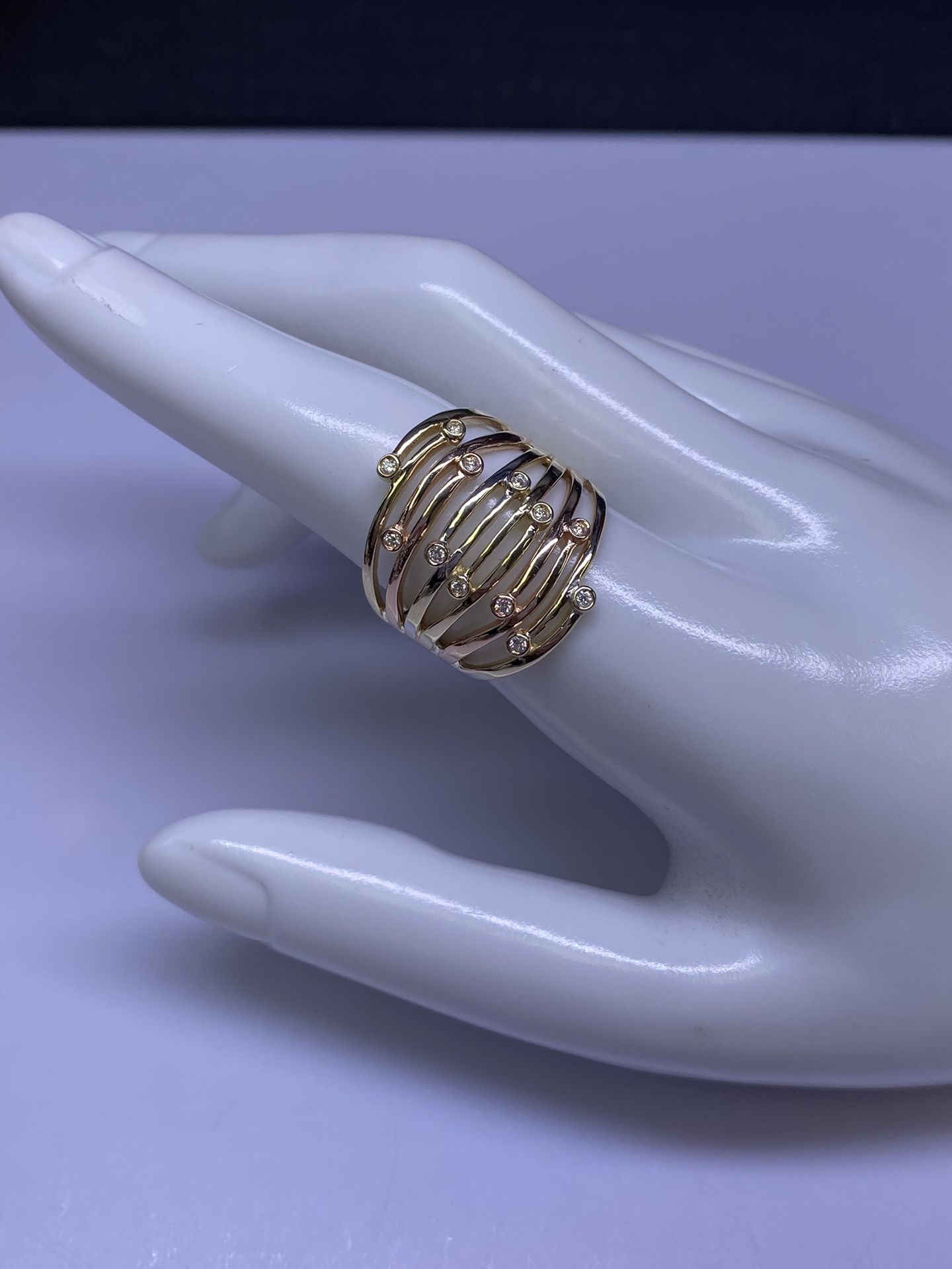 14k Diamond Cocktail Ring