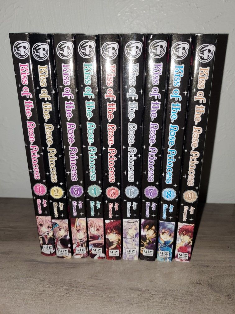 Kiss Of The Rose Princess Manga Set By Aya Shouoto! English Version Volumes 1-9! Excellent Condition!