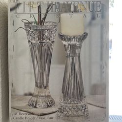 Reversible Candle Holder/Vase, Pair