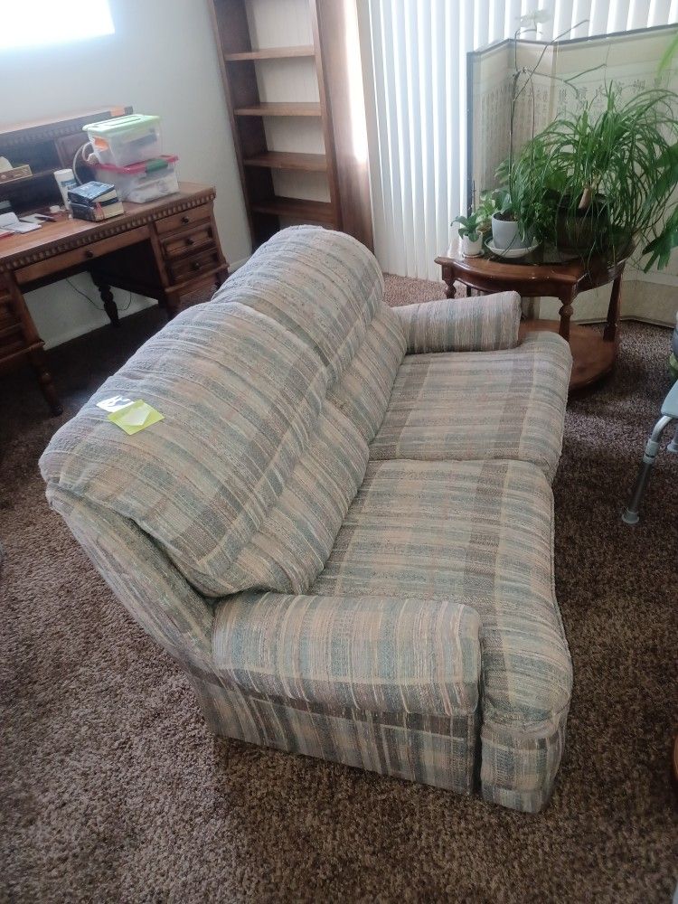 Vintage Reclining Loveseat