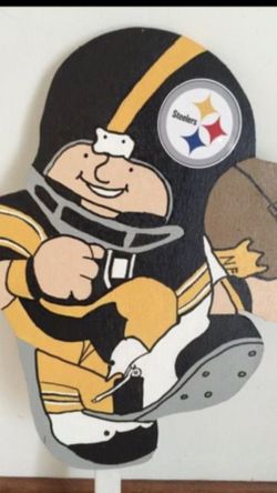 Pittsburgh Steelers handcrafted yard sign
